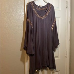 Pol Purple Long Sleeve Tunic